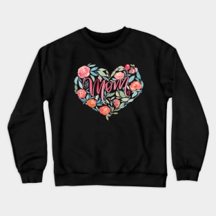 Mom floral heart Crewneck Sweatshirt